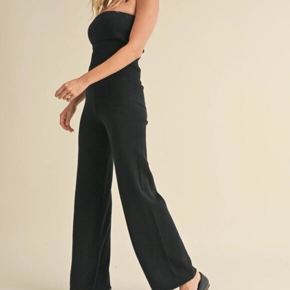 Riley Bandeau Knit Sweater Jumpsuit - Picture 5 of 10